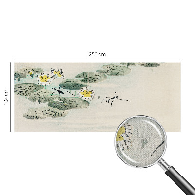 Removable wall mural with a calm water design