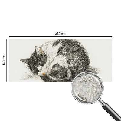 3D photo wallpaper mural featuring an adorable kitten