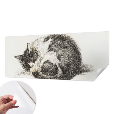 3D photo wallpaper mural featuring an adorable kitten