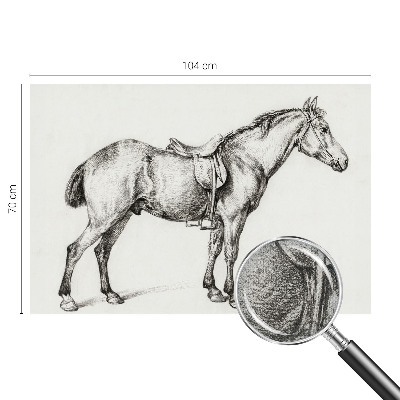 Nursery wall mural Sketch of a horse