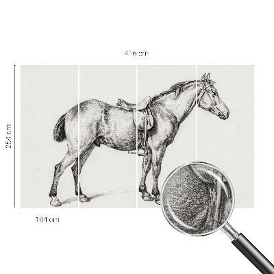 Nursery wall mural Sketch of a horse