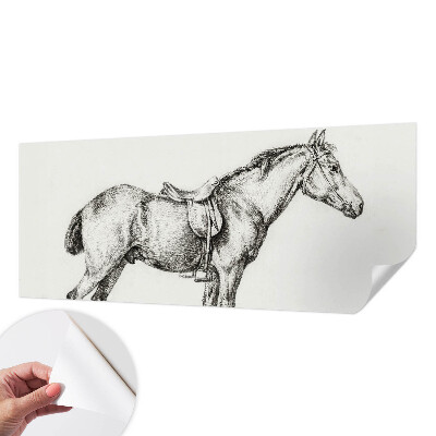 Nursery wall mural Sketch of a horse