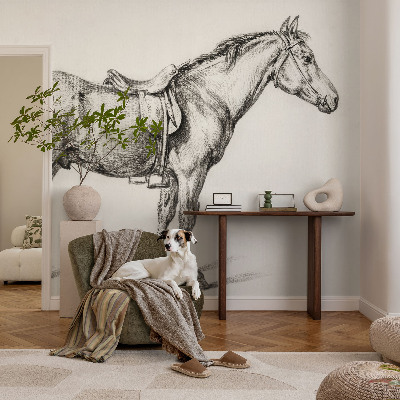 Nursery wall mural Sketch of a horse