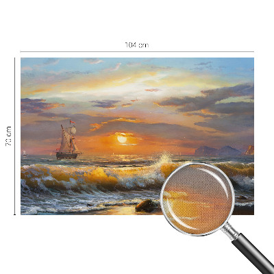 Baby room wall mural with a sea panorama