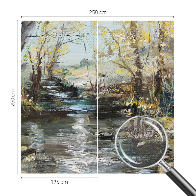 Children's wall mural Forest stream
