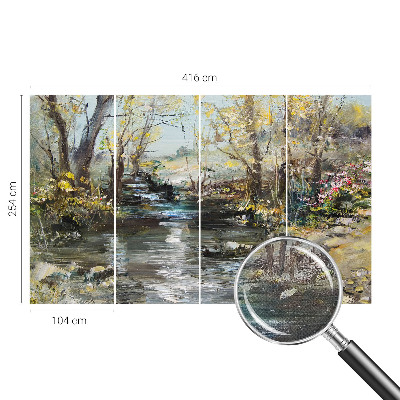 Children's wall mural Forest stream