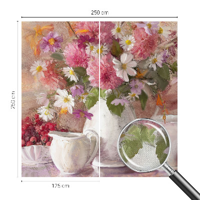Peel and stick wallpaper mural Wildflowers