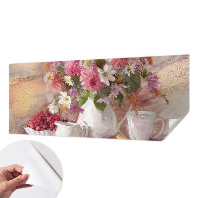 Peel and stick wallpaper mural Wildflowers