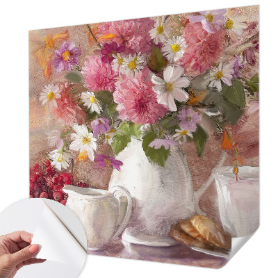 Peel and stick wallpaper mural Wildflowers