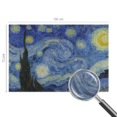 Self-adhesive wall mural with the Night Vortex design