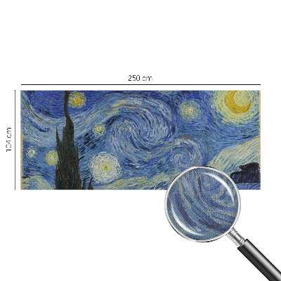 Self-adhesive wall mural with the Night Vortex design