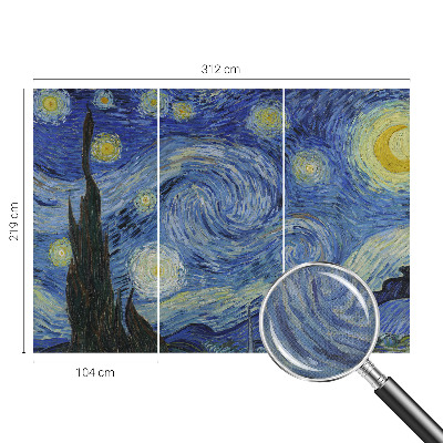 Self-adhesive wall mural Night Vortex