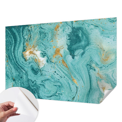 Self-adhesive photo wallpaper with a sea waves motif