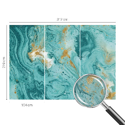 Self-adhesive photo wallpaper with a sea waves motif