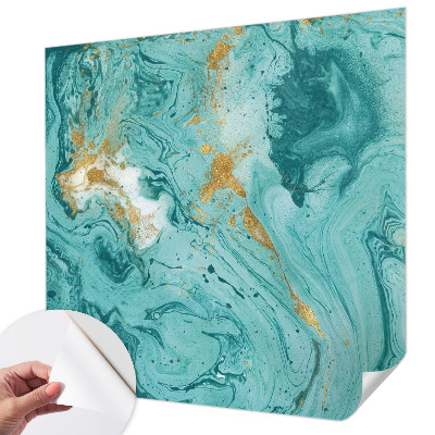 Self-adhesive photo wallpaper with a sea waves motif