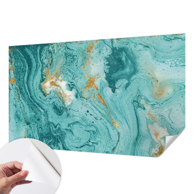 Self-adhesive photo wallpaper with a sea waves motif