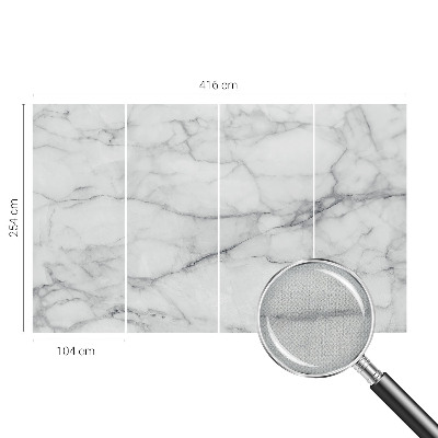 Removable wall mural with a marble elegance design
