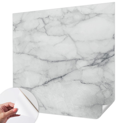 Removable wall mural with a marble elegance design