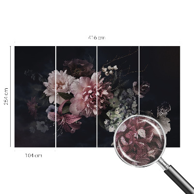 Removable wall mural wallpaper Floral arrangement