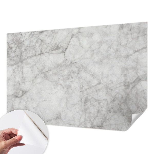 Peel and stick wall mural for living room with a marble elegance design