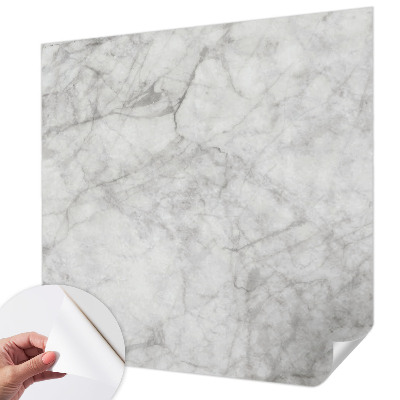 Peel and stick wall mural for living room with a marble elegance design
