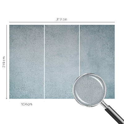 Peel and stick wall mural with a gray concrete finish for bedroom walls