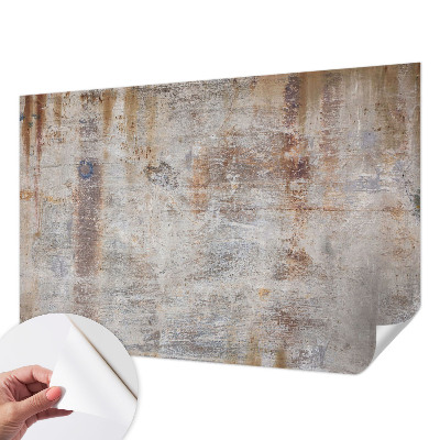 Peel and stick wall mural for kids' room with a raw texture finish
