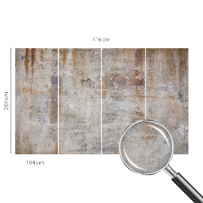 Peel and stick wall mural for kids' room with a raw texture finish