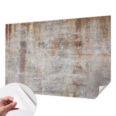 Peel and stick wall mural for kids' room with a raw texture finish