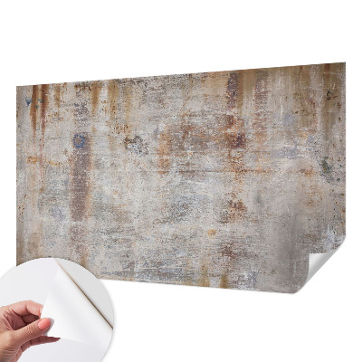 Peel and stick wall mural for kids' room with a raw texture finish