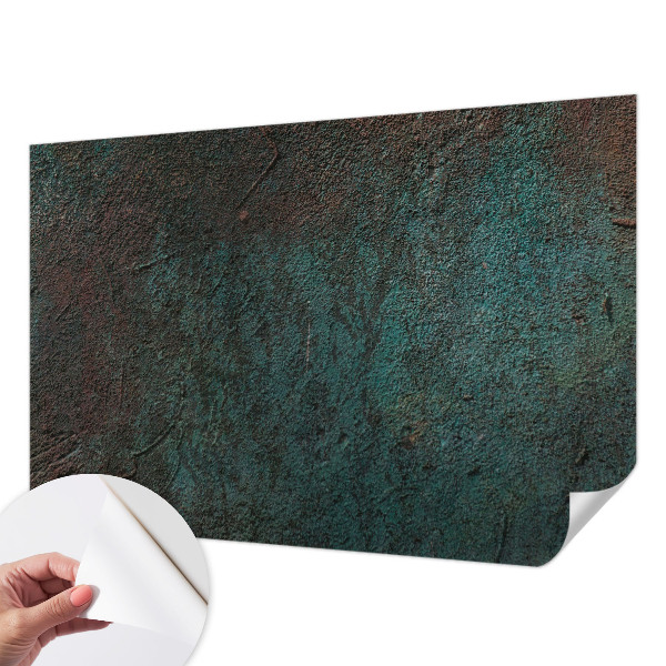 3D wall mural with a rustic surface