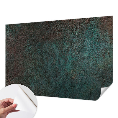 3D wall mural with a rustic surface