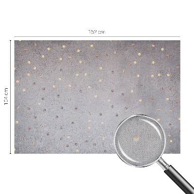 Nursery wall mural with a symmetrical dot pattern