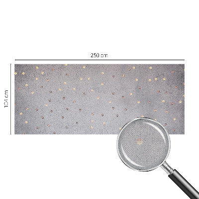 Nursery wall mural with a symmetrical dot pattern