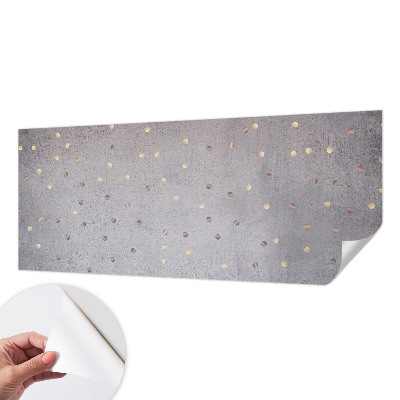 Nursery wall mural with a symmetrical dot pattern