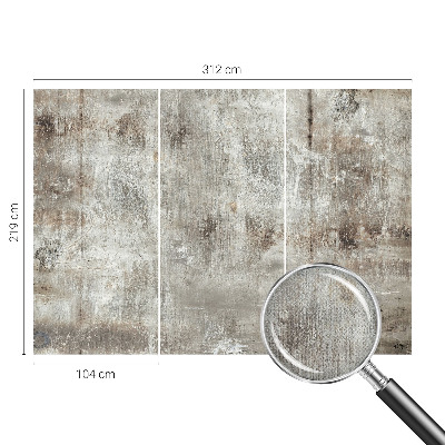 Baby room wall mural with an industrial space design