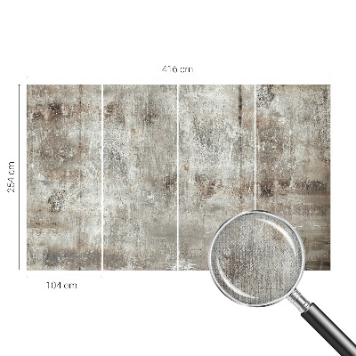 Baby room wall mural with an industrial space design