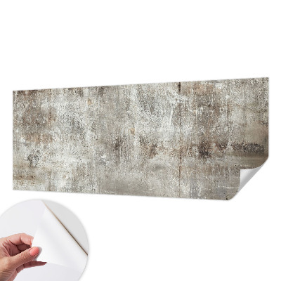 Baby room wall mural with an industrial space design