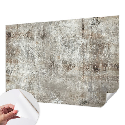 Baby room wall mural with an industrial space design