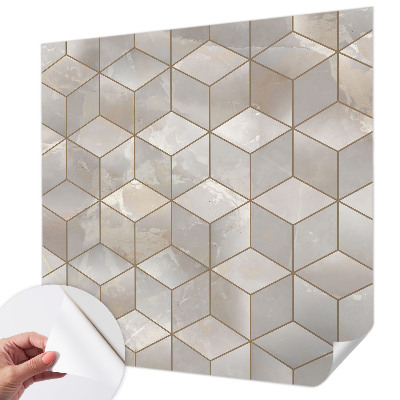 Children's wall mural Geometric mosaic