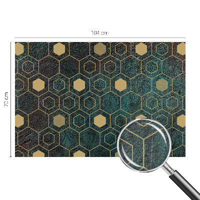 Peel and stick wall mural Geometric hexagons