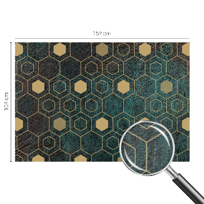 Peel and stick wall mural Geometric hexagons