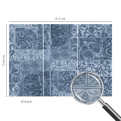 Peel and stick wallpaper mural Plant ornaments