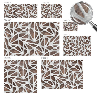 Stick-on wall mural with the Dynamic Harmony design