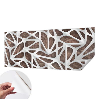 Stick-on wall mural with the Dynamic Harmony design