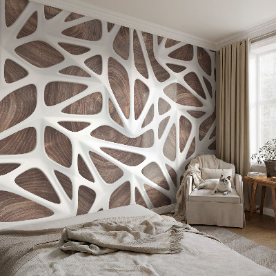 Stick-on wall mural with the Dynamic Harmony design