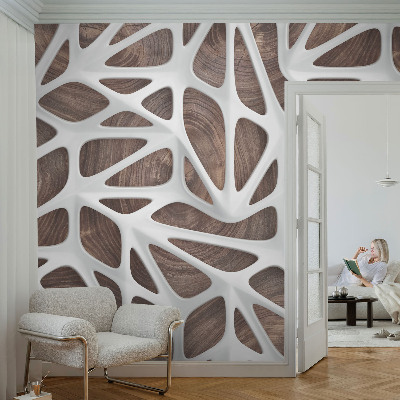 Stick-on wall mural with the Dynamic Harmony design