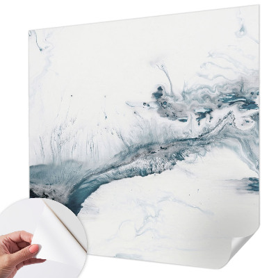 Removable wall mural with an abstract elegant design