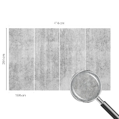 Peel and stick wall mural for kids' room with a concrete wall design