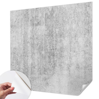 Peel and stick wall mural for kids' room with a concrete wall design